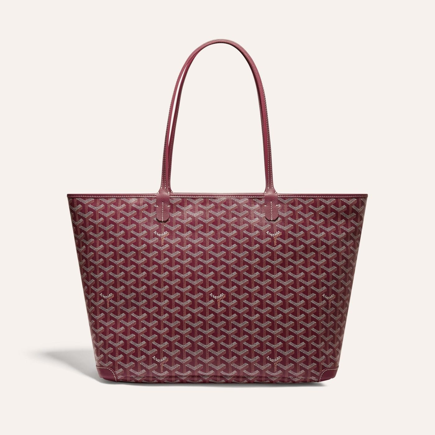 Goyard Artois Tote MM Bordeaux Goyardine Canvas & Chevroches Calfskin Palladium Hardware - Image 1